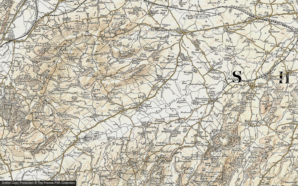Old Map of Little Worthen, 1902-1903 in 1902-1903
