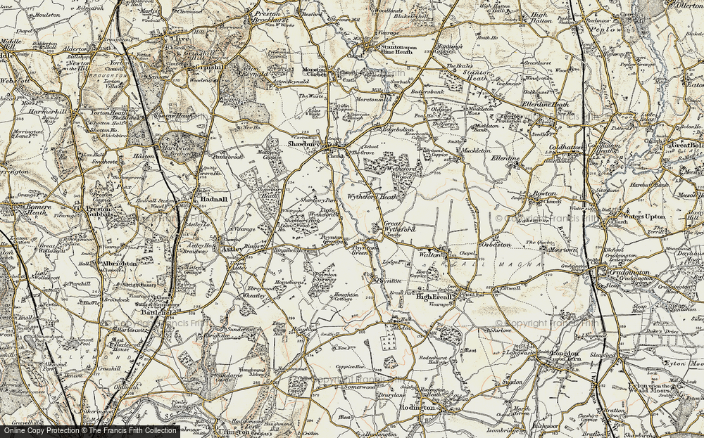 Old Map of Little Wytheford, 1902 in 1902