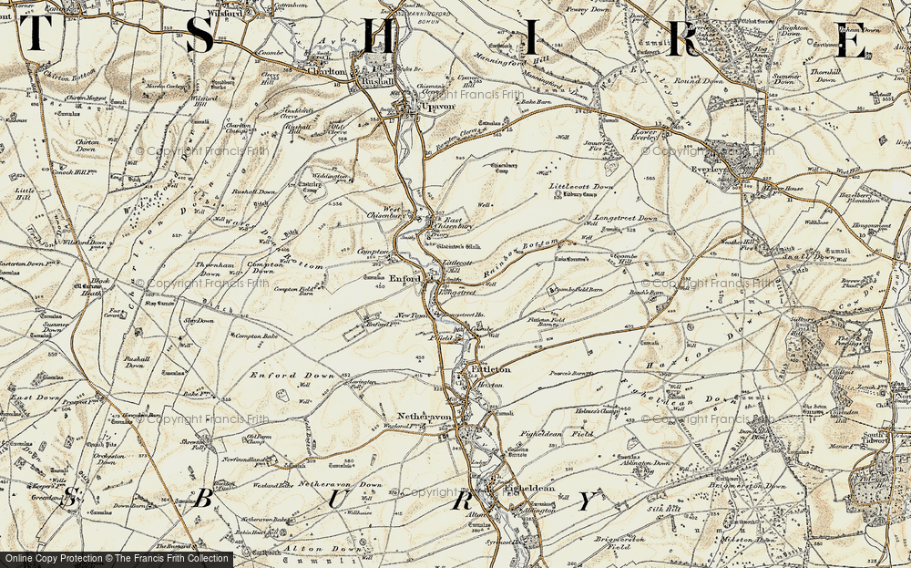 Old Map of Littlecott, 1897-1899 in 1897-1899