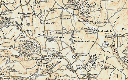 Old map of Littledown in 1897-1900