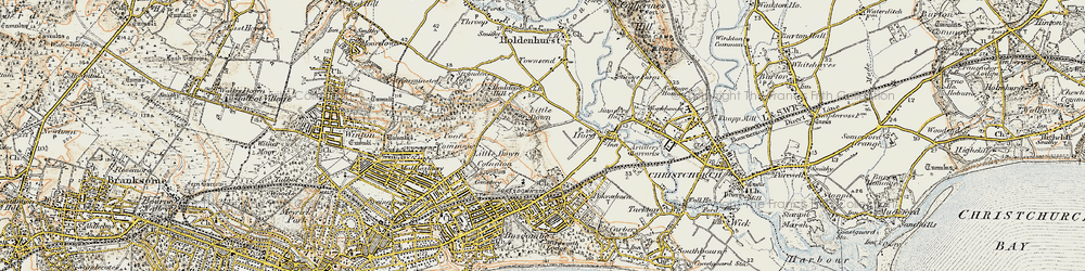 Old map of Littledown in 1899-1909