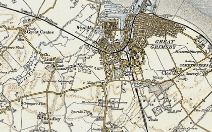 Old map of Littlefield in 1903-1908