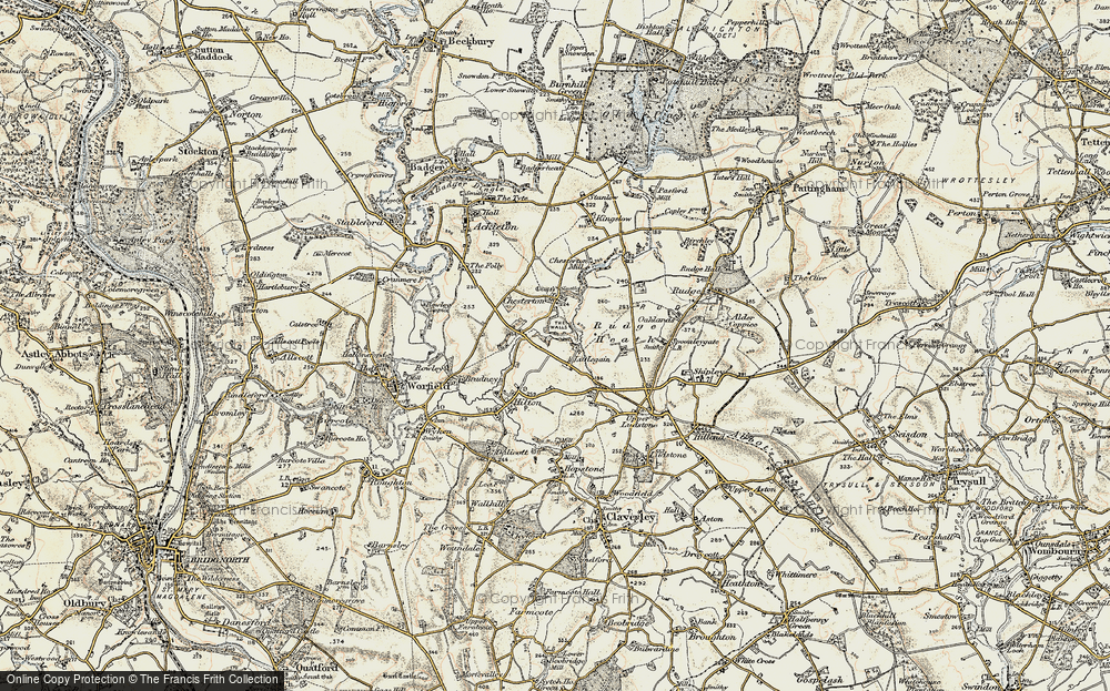 Old Map of Littlegain, 1902 in 1902