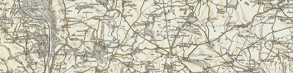 Old map of Littlegain in 1902