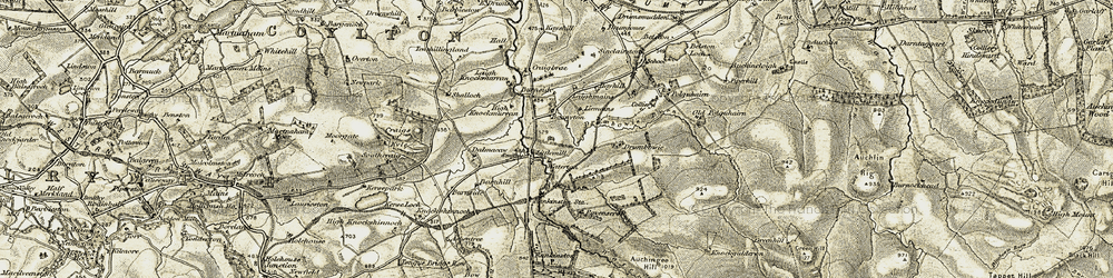 Old map of Littlemill in 1904-1906