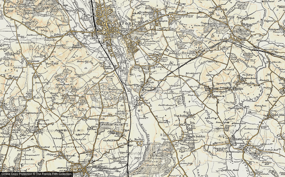 Old Map of Littlemore, 1897-1899 in 1897-1899