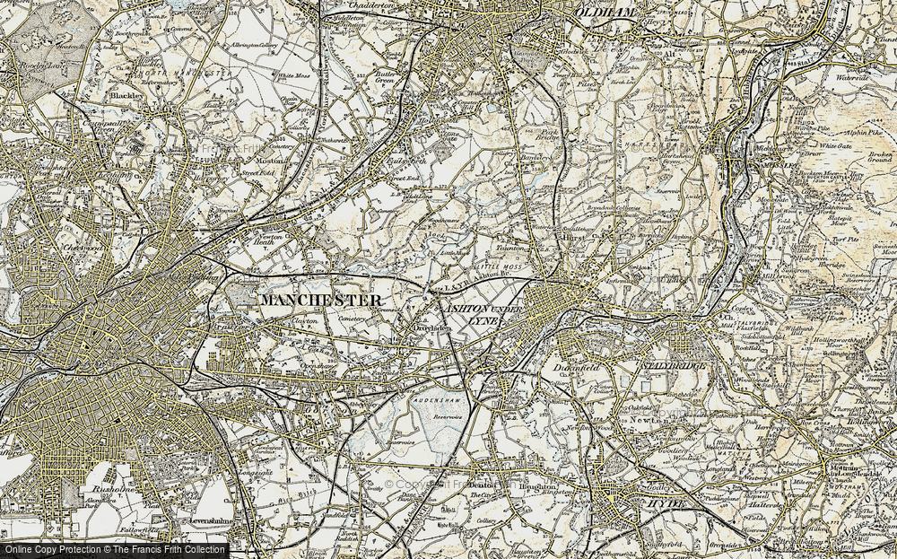 Old Map of Littlemoss, 1903 in 1903