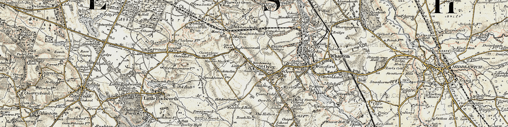 Old map of Littler in 1902-1903