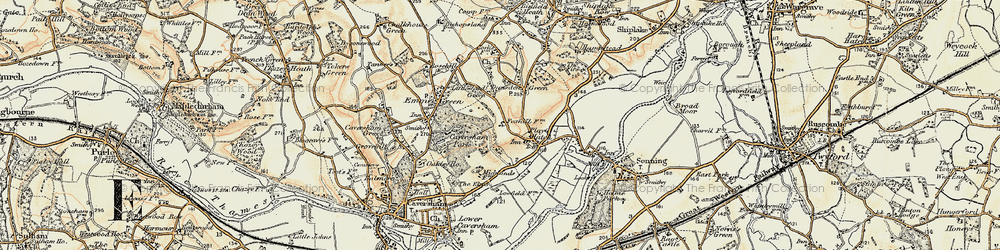Old map of Littlestead Green in 1897-1909