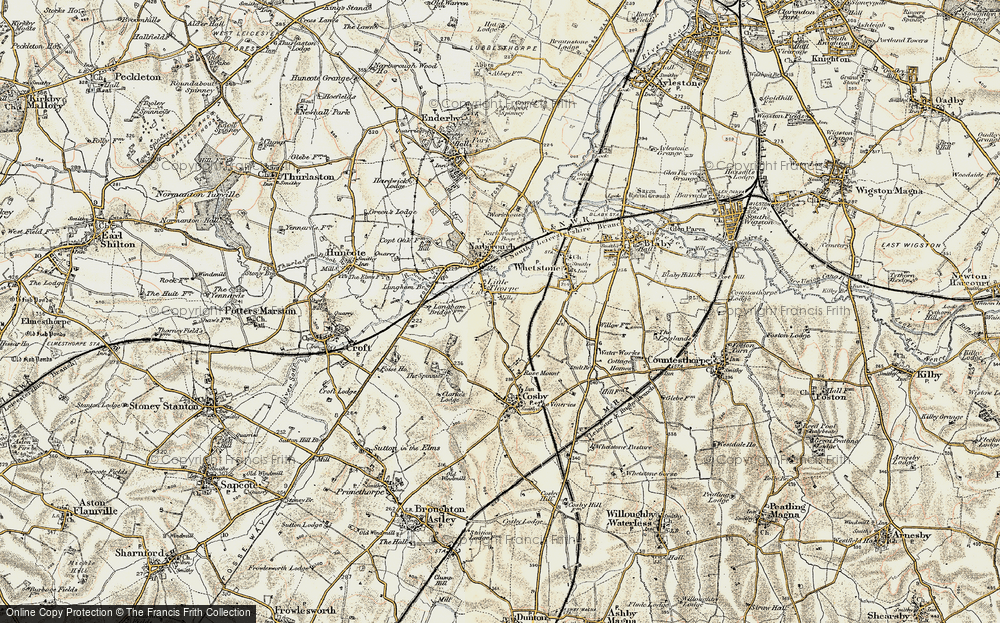Old Map of Littlethorpe, 1901-1903 in 1901-1903