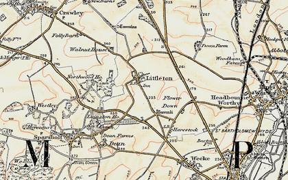 Old map of Littleton in 1897-1900