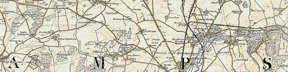 Old map of Littleton in 1897-1900