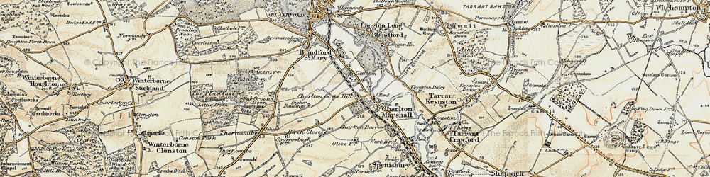 Old map of Littleton in 1897-1909