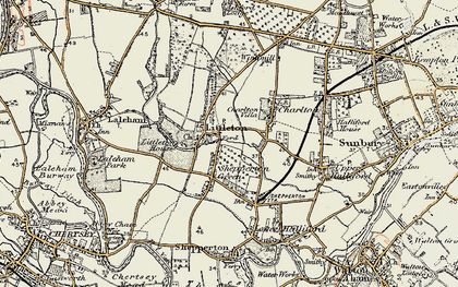 Old map of Littleton in 1897-1909