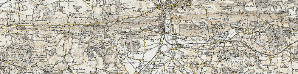 Old map of Littleton in 1898-1909