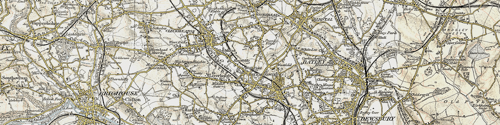 Old map of Littletown in 1903