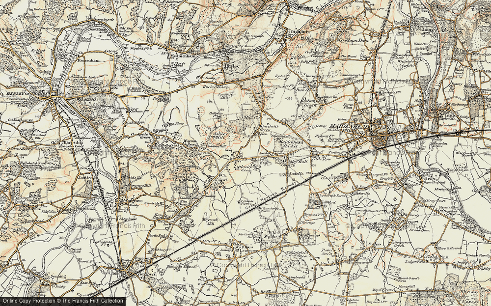 Old Map of Littlewick Green, 1897-1909 in 1897-1909