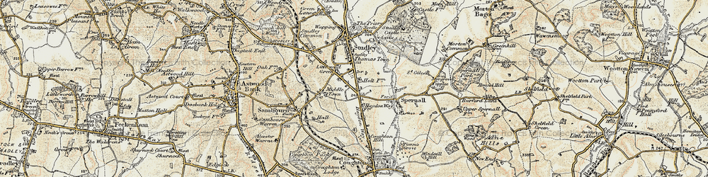 Old map of Littlewood Green in 1899-1902