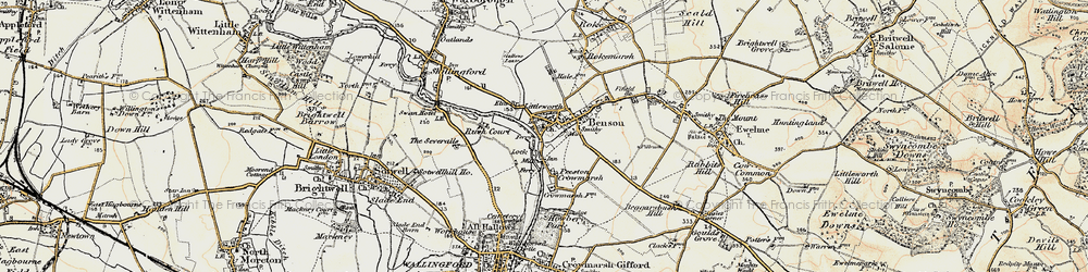 Old map of Littleworth in 1897-1898