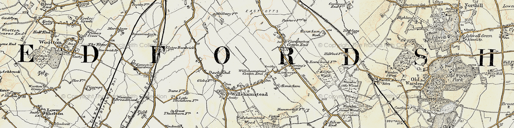 Old map of Littleworth in 1898-1901