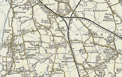Old map of Abbotswood in 1899-1901