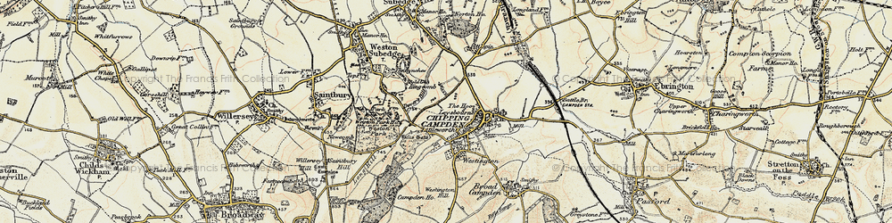 Old map of Littleworth in 1899-1901