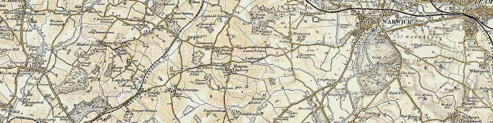 Old map of Littleworth in 1899-1902