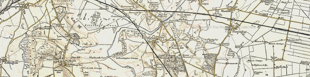 Old map of Littleworth in 1903