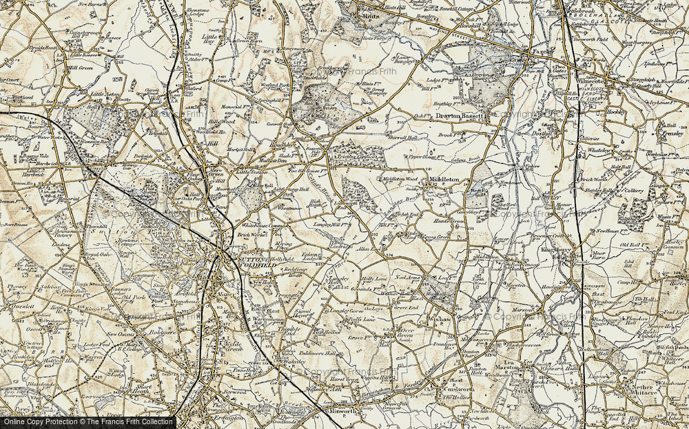 Old Map of Littleworth End, 1901-1902 in 1901-1902