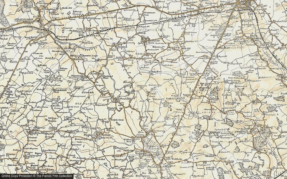 Old Map of Littley Green, 1898-1899 in 1898-1899