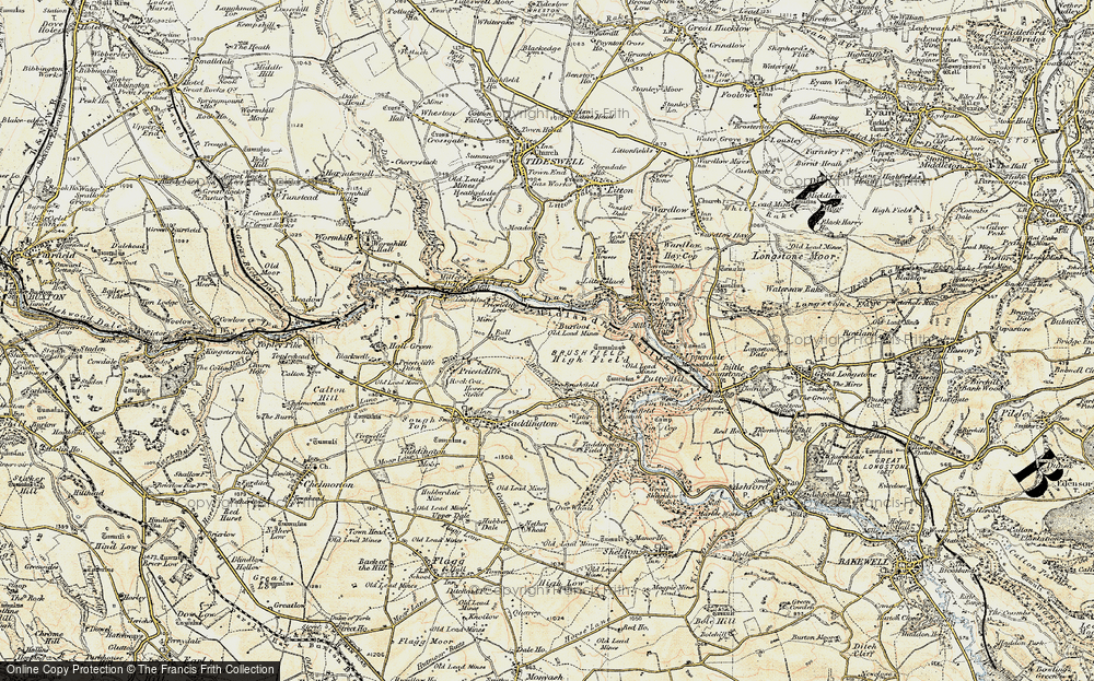 Old Map of Historic Map covering Burfoot in 1902-1903
