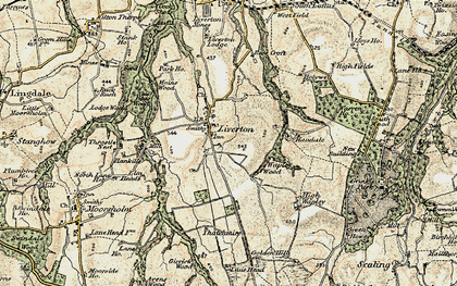 Old map of Waupley Wood in 1903-1904