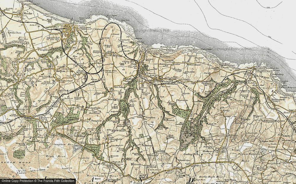 Old Map of Liverton Mines, 1903-1904 in 1903-1904