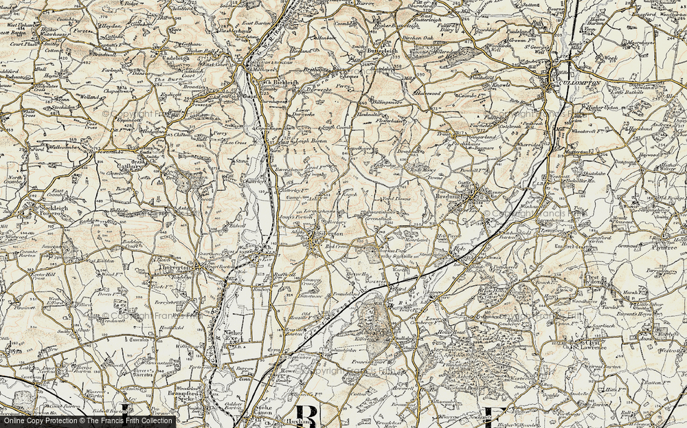 Old Map of Livingshayes, 1898-1900 in 1898-1900