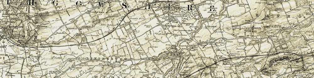 Old map of Livingston in 1904