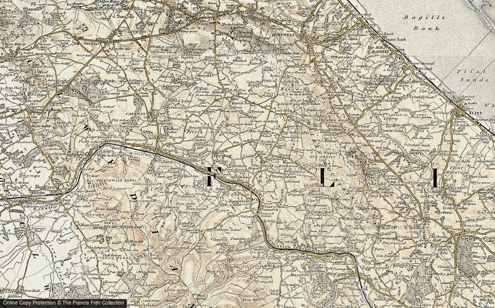 Old Map of Lixwm, 1902-1903 in 1902-1903