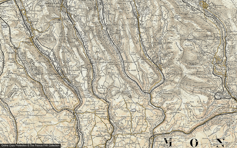 Old Map of Llan-dafal, 1899-1900 in 1899-1900