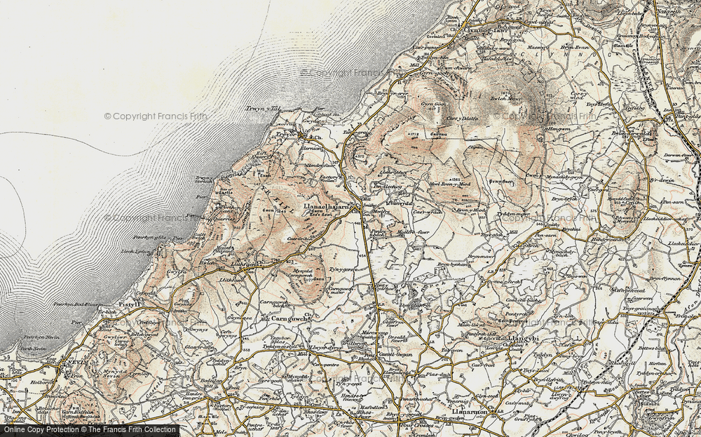 Old Map of Llanaelhaearn, 1903 in 1903