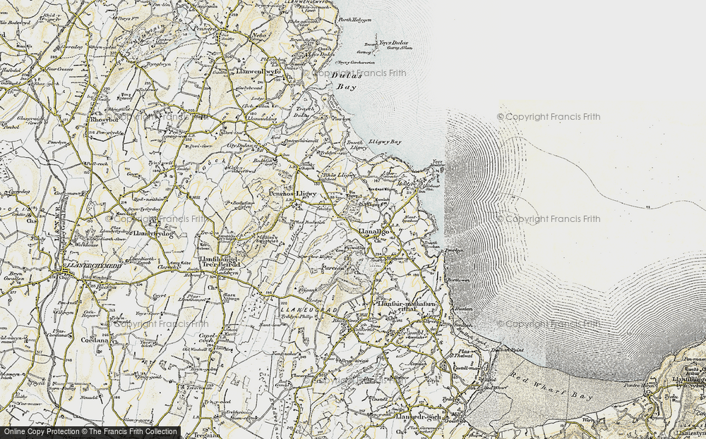 Old Map of Llanallgo, 1903-1910 in 1903-1910