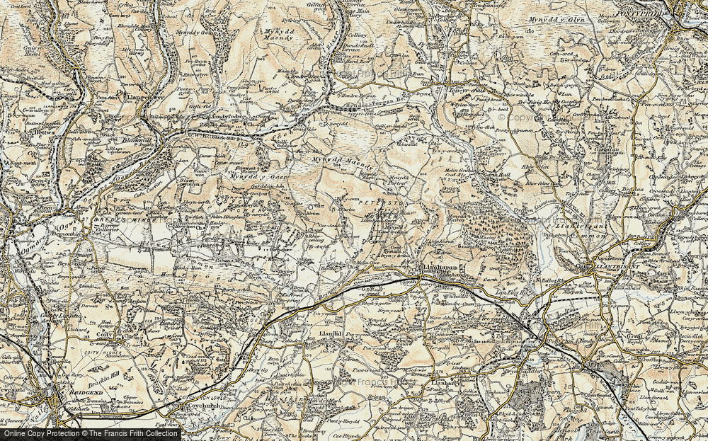 Old Map of Llanbad, 1899-1900 in 1899-1900