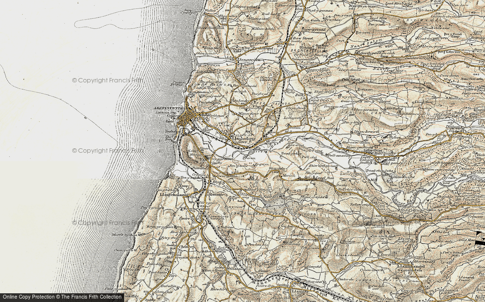 Old Map of Llanbadarn Fawr, 1901-1903 in 1901-1903