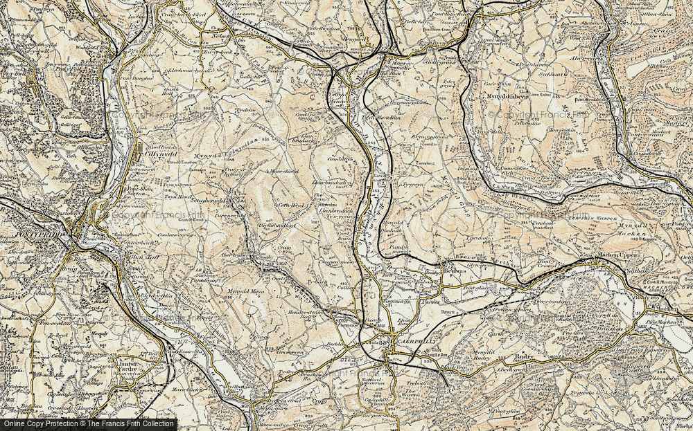 Old Map of Llanbradach, 1899-1900 in 1899-1900