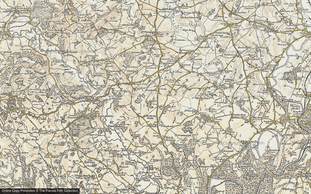 Old Map of Llancloudy, 1899-1900 in 1899-1900