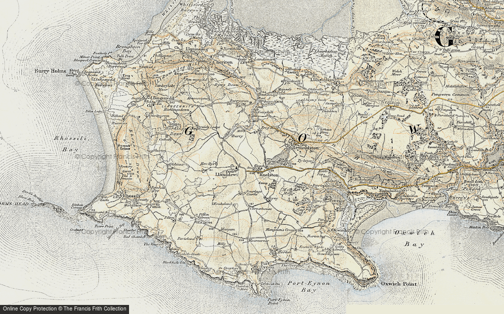 Old Map of Llanddewi, 1900-1901 in 1900-1901