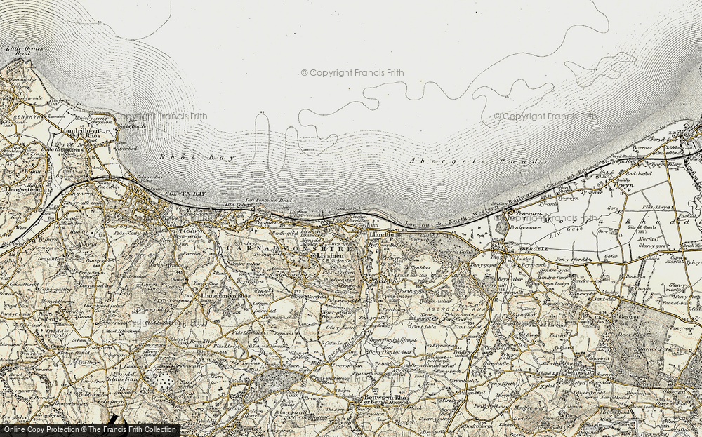 Old Map of Llanddulas, 1902-1903 in 1902-1903
