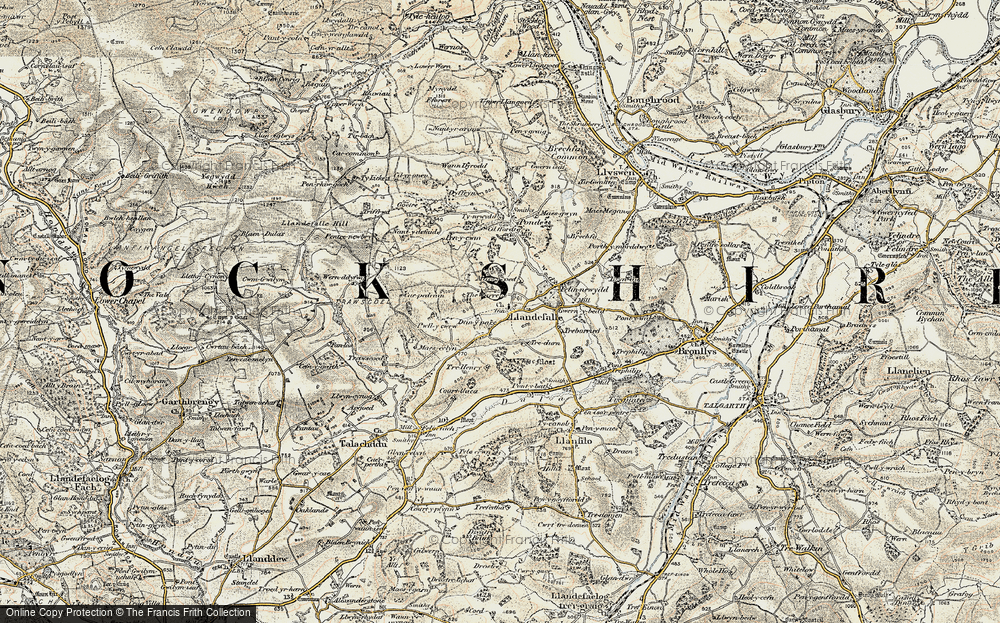 Old Map of Llandefalle, 1900-1902 in 1900-1902