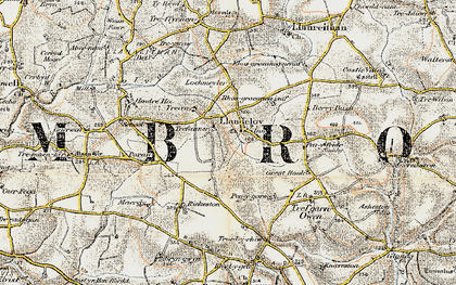 Old map of Llandeloy in 0-1912