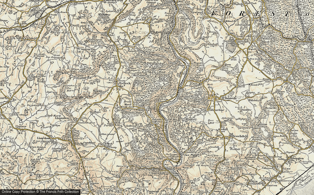 Old Map of Llandogo, 1899-1900 in 1899-1900