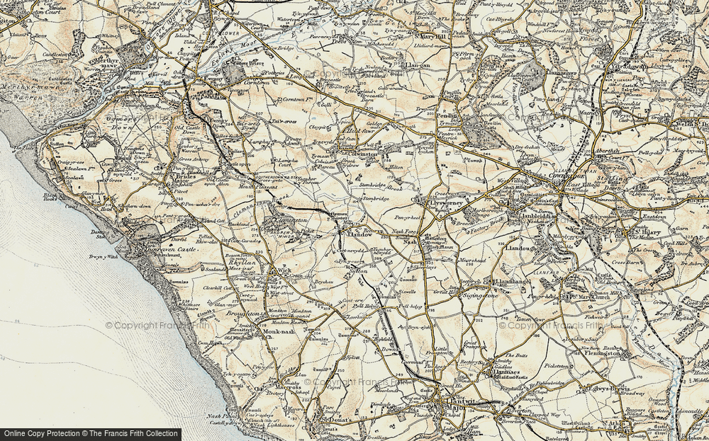Old Map of Llandow, 1899-1900 in 1899-1900