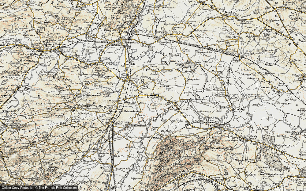 Old Map of Llandrinio, 1902-1903 in 1902-1903